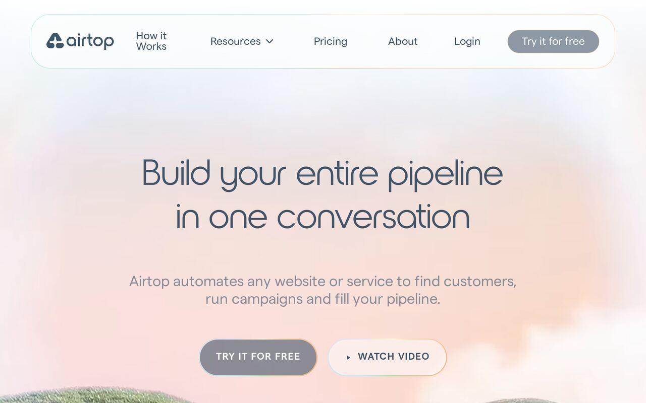 Airtop homepage