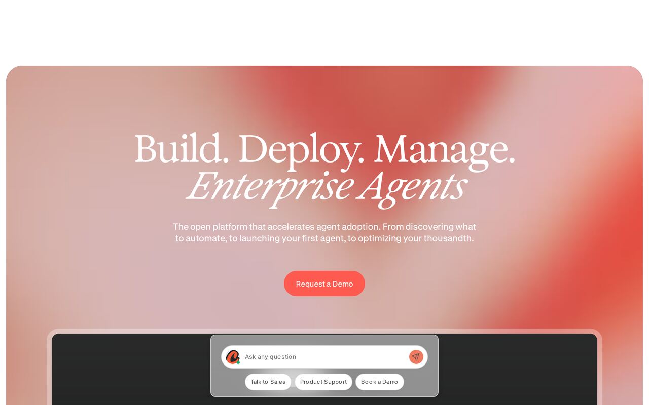 CrewAI homepage