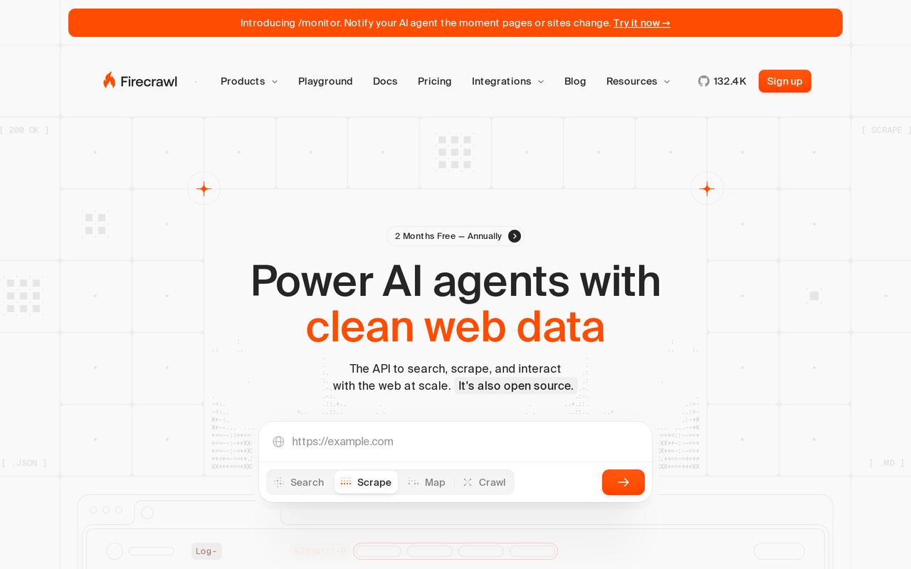 Firecrawl homepage