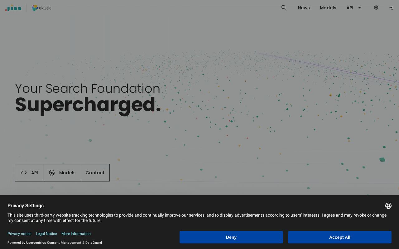 Jina AI homepage