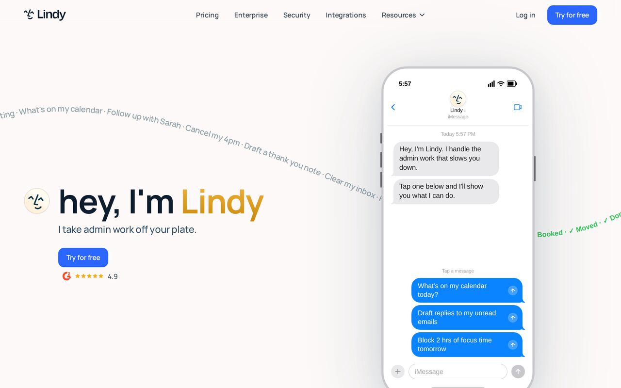Lindy homepage